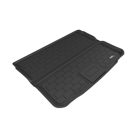 3D Maxpider Carbon Fiber Embossed Pattern Kagu Black Cargo Liner Stowable for 2015-2017 Fiat 500X M1FA0051309